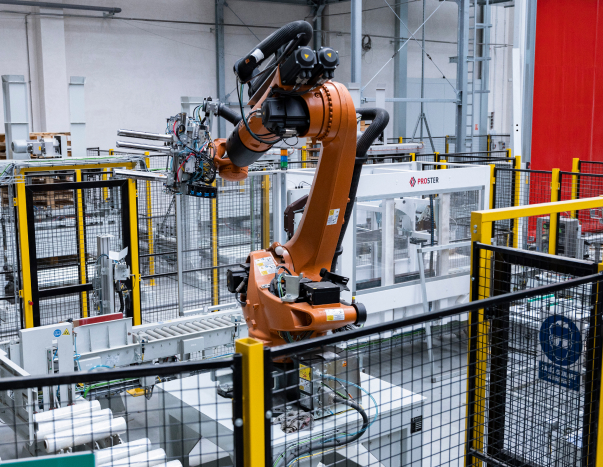 Stanowisko zrobotyzowane pakowania produktu