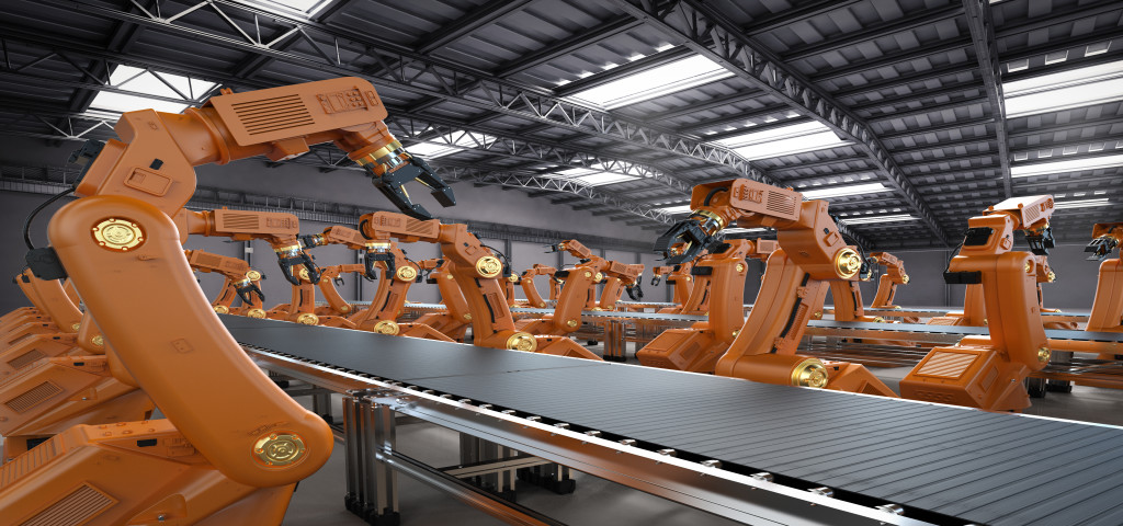 Linia przemysłowa zrobotyzowana