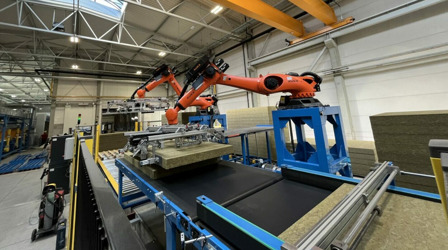 zrobotyzowana depaletyzacja wełny mineralnej