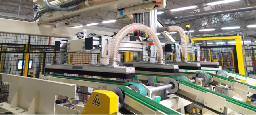 manipulator paletyzacji desek