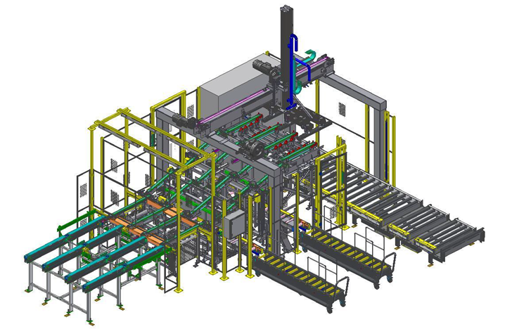 model linii produkcyjnej desek