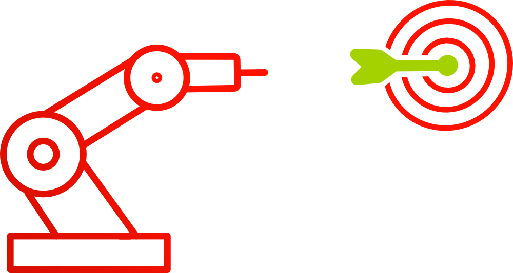 precyzja robota ikona