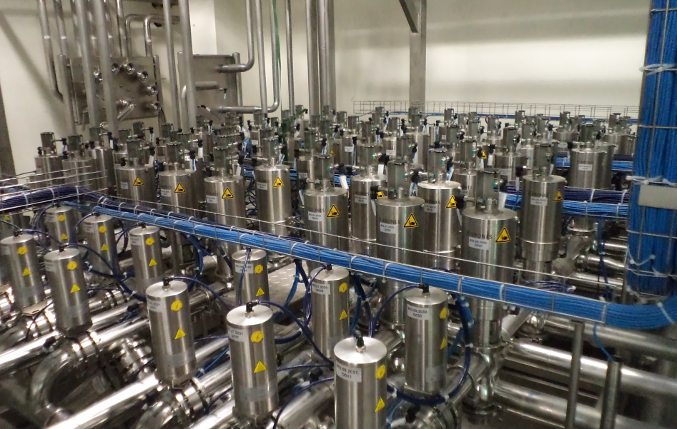 Trasy kablowe linii technologicznej