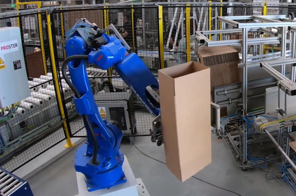 robot do formowania kartonów