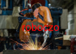 robot przemysłowy spawający